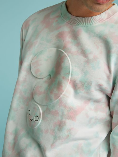 Sweat Tie-dye Guess Multi Rose