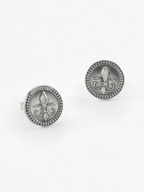 Boucles D'oreilles Chevalier-fleur-argent Guess