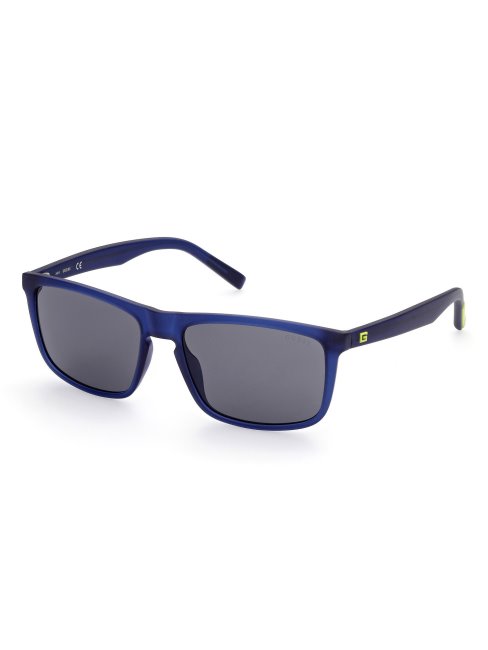 Lunettes De Soleil Rectangulaires Bleues Guess