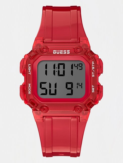 Montre Digitale Blanche Guess