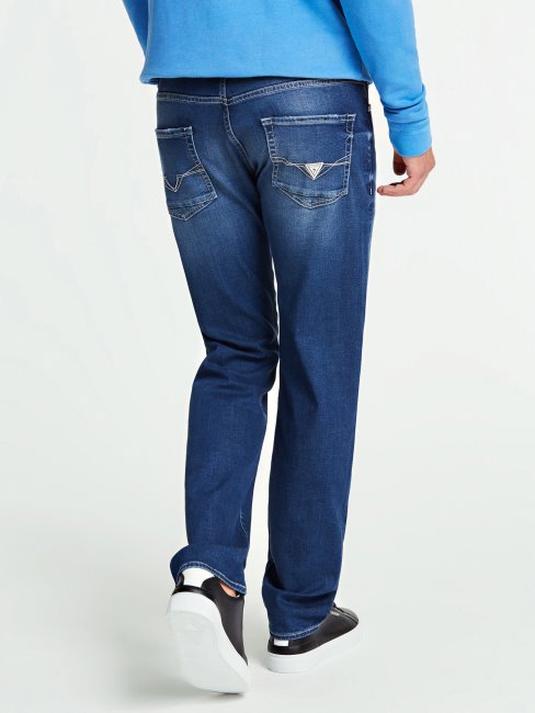 Guess Slim Fit Denim Pantalon Bleu Nouvelle Tendance