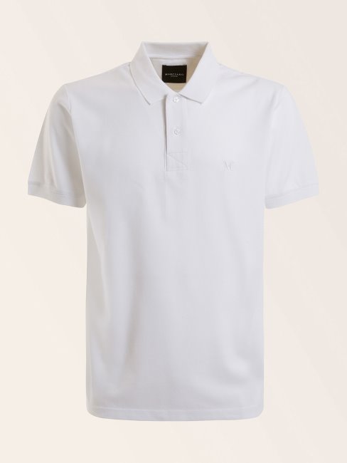 Guess Polo Blanc En Coton Martien