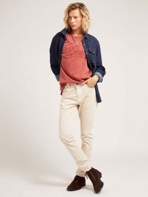 Chemise En Jean Coupe Regular Bleu Guess