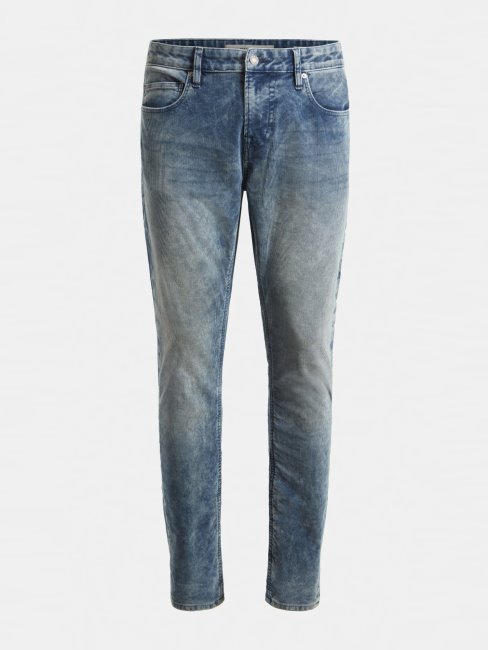 Guess Pantalon En Denim Coupé Super Skinny Bleu