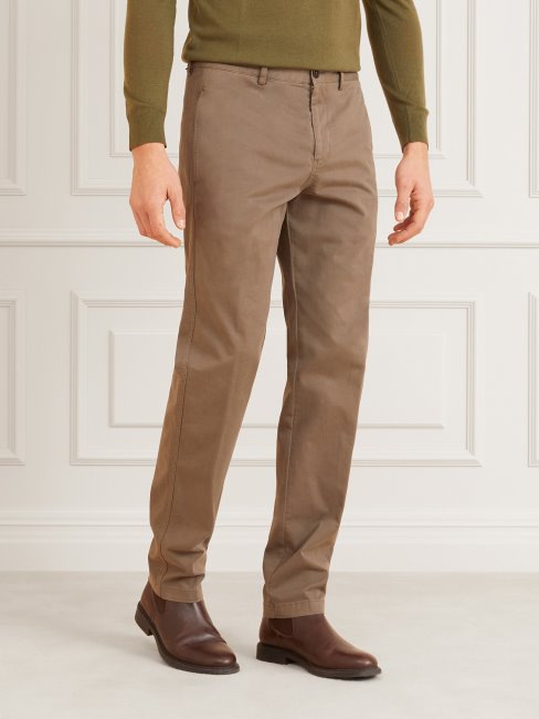 Pantalon Guess Marron Coupé Classique Marciano