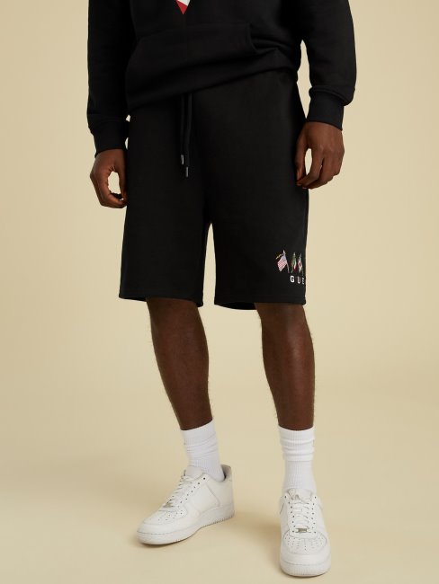 Short à Cordon Logo Noir Guess