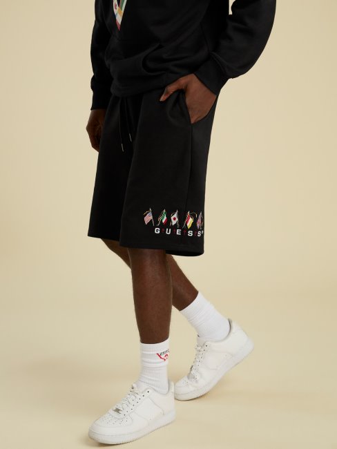 Short à Cordon Logo Noir Guess