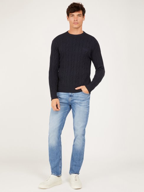 Pull Bleu à Torsades Multiples Guess