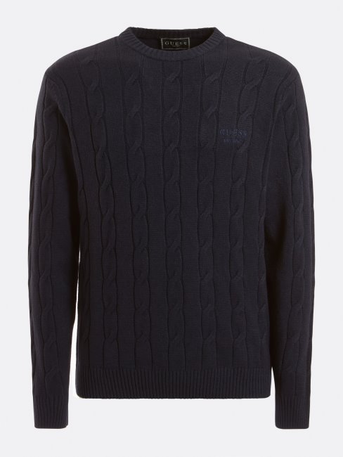 Pull Bleu à Torsades Multiples Guess