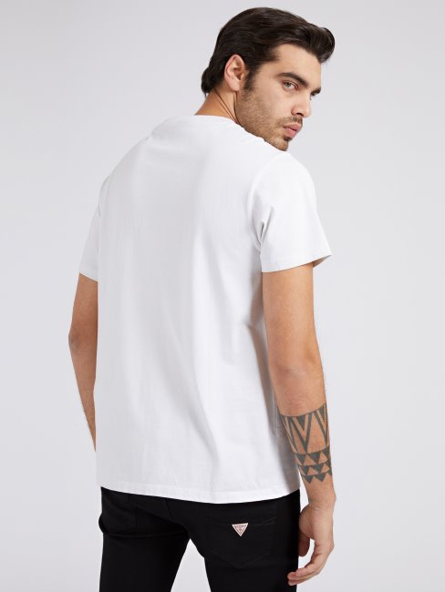 T-shirt Imprimé Devant Blanc Guess Nouvelle Tendance
