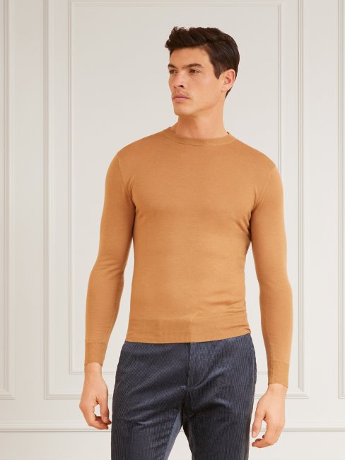 Guess Marciano Pull En Cachemire Beige