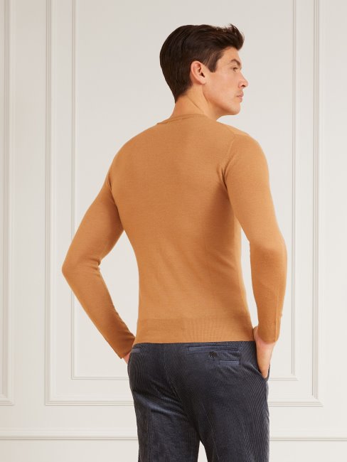 Guess Marciano Pull En Cachemire Beige