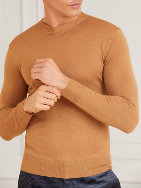 Guess Marciano Pull En Cachemire Beige