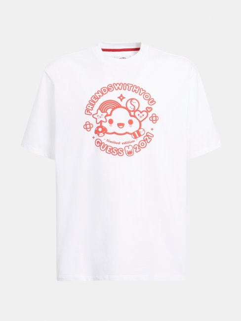 T-shirt Imprimé Guess Blanc