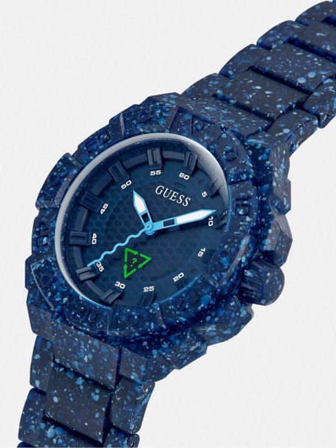 Montre Analogique En Plastique Recyclé Noir Guess