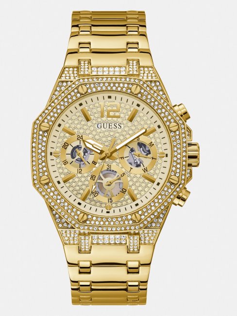 Montre Multifonctions En Acier Inoxydable Blanc Guess