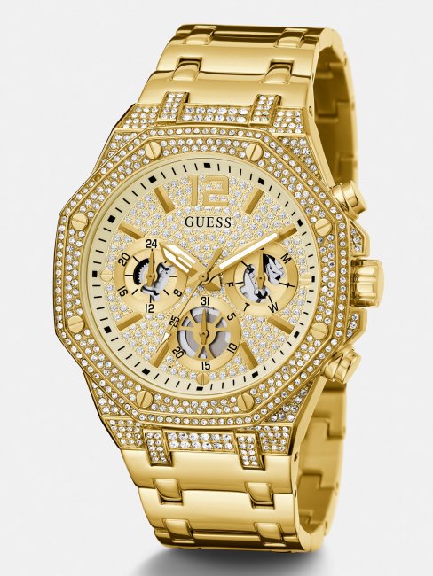 Montre Multifonctions En Acier Inoxydable Blanc Guess