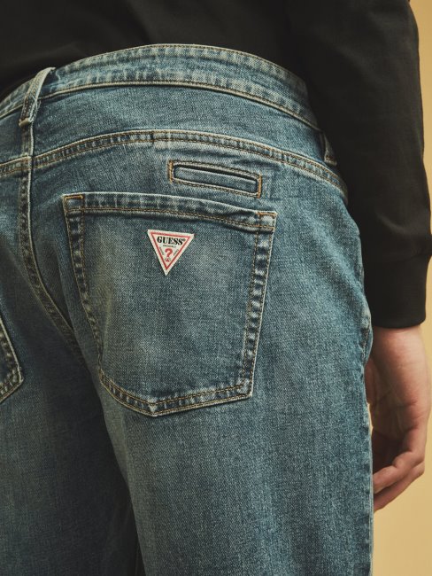 Guess Pantalon En Jean Bleu Regular