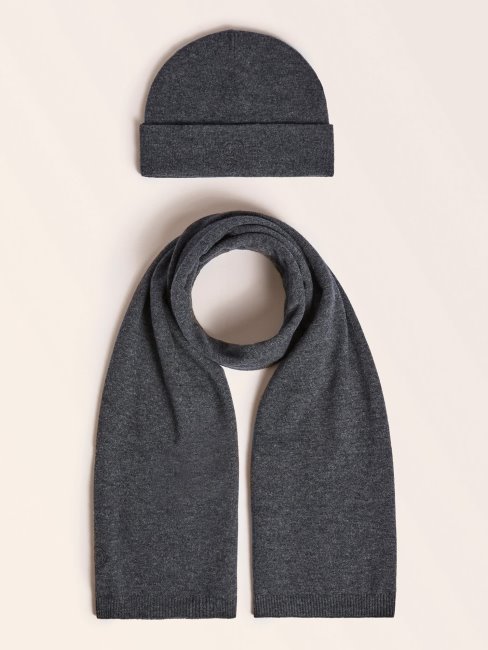 Guess Marciano Coffret écharpe Et Bonnet Marron Multi