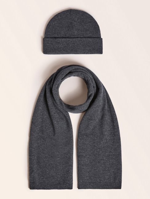 Guess Marciano Coffret écharpe Et Bonnet Marron Multi