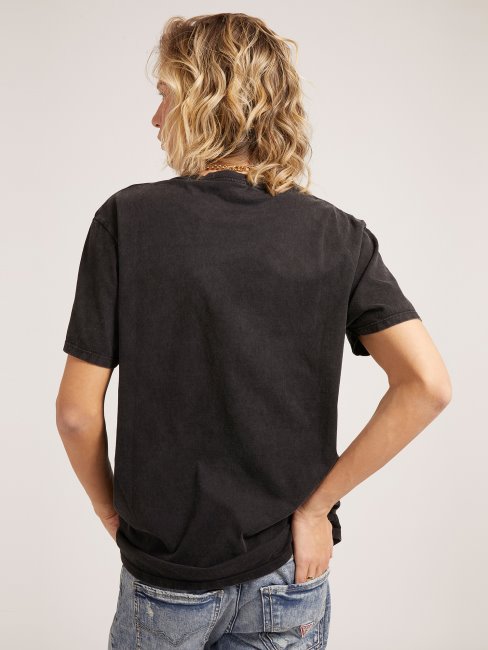 T-shirt Noir Multi Patchs Guess