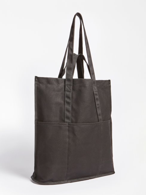 Guess Sac En Toile à Logo Noir