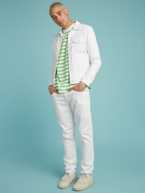 Veste En Jean Slim Blanche Guess