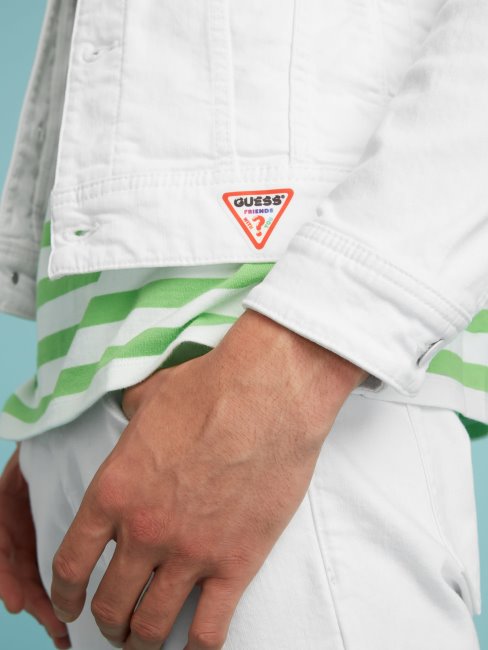 Veste En Jean Slim Blanche Guess