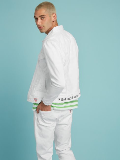 Veste En Jean Slim Blanche Guess