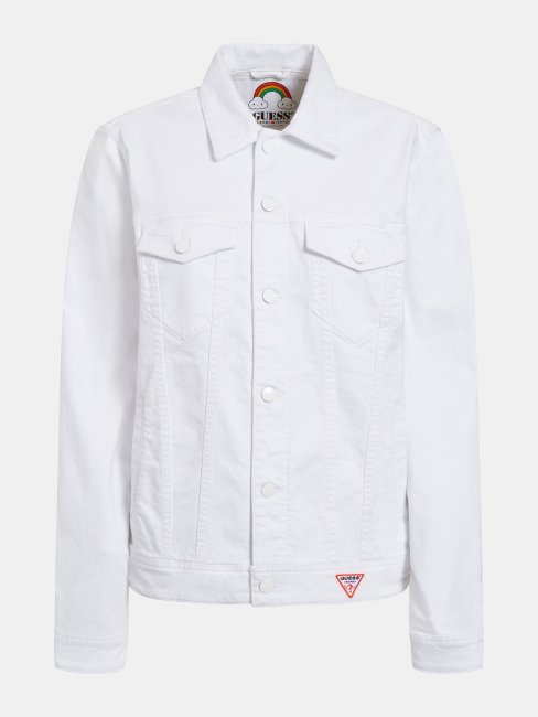 Veste En Jean Slim Blanche Guess