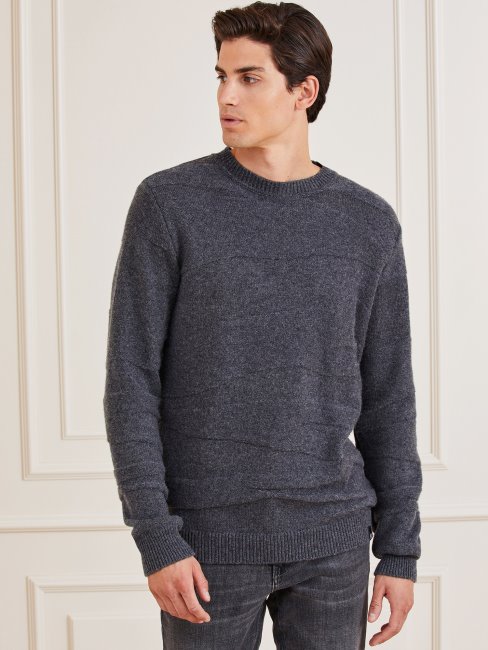 Pull En Laine Mélangée Marciano Marron Multi Guess