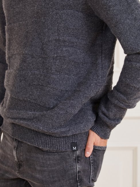 Pull En Laine Mélangée Marciano Marron Multi Guess