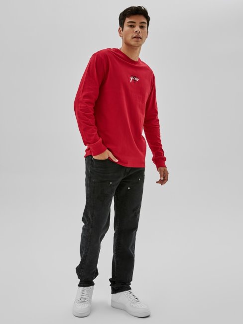 Sweat Guess à Imprimé Arrière Bordeaux