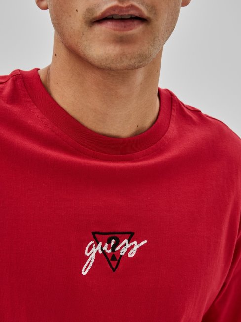 Sweat Guess à Imprimé Arrière Bordeaux