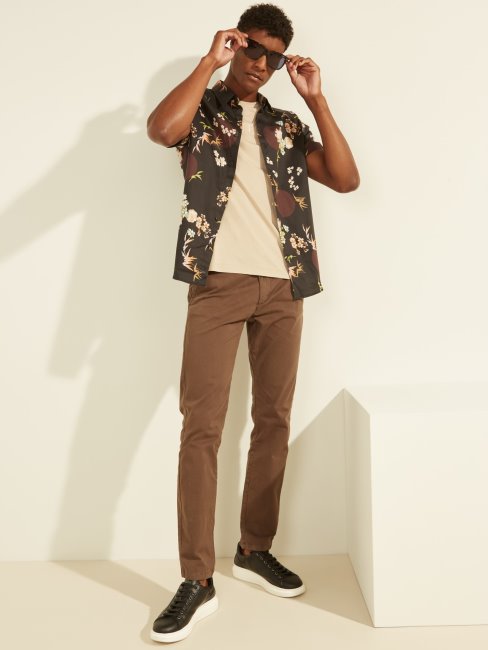 Chemise Noire Multi Imprimés Guess