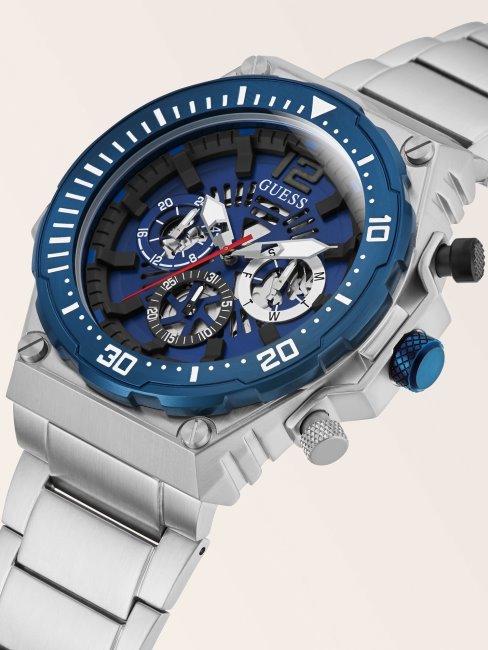 Montre Guess Noire Multifonctions En Acier