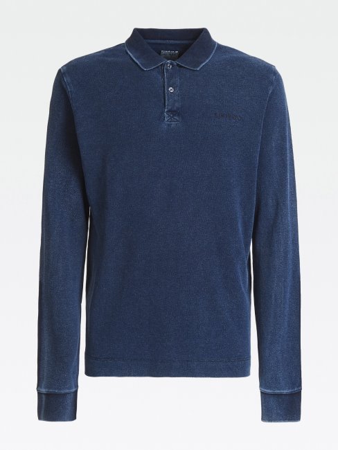 Guess Polo Manches Longues Bleu