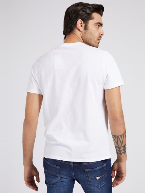 T-shirt Imprimé Devant Guess Blanc