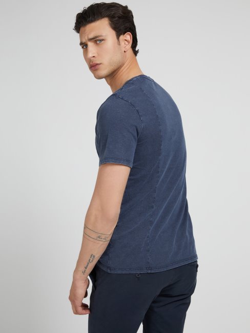 T-shirt Logo Latéral Guess Bleu