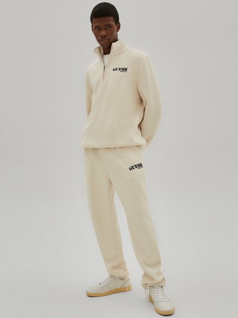 Sweat Zippé Guess Blanc