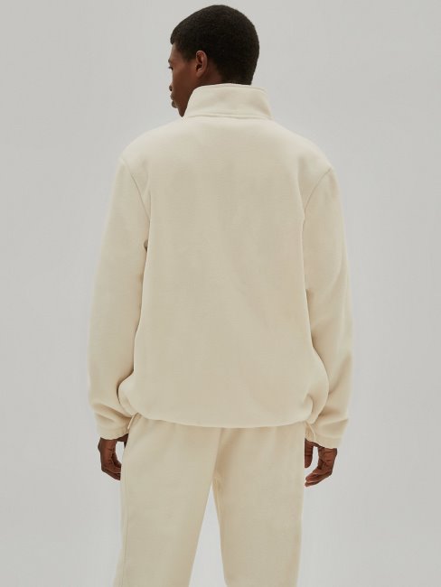 Sweat Zippé Guess Blanc