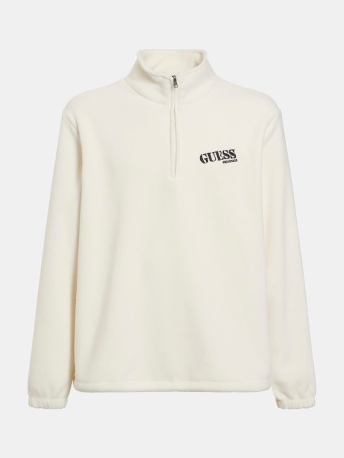 Sweat Zippé Guess Blanc