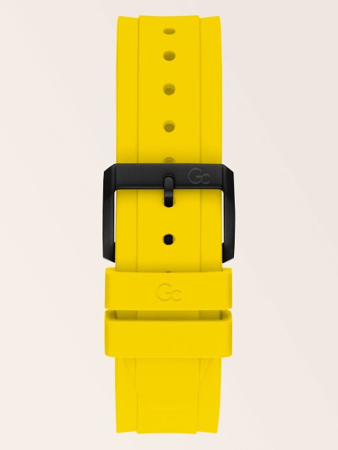 Montre Chronographe Guess Gc En Silicone Noir