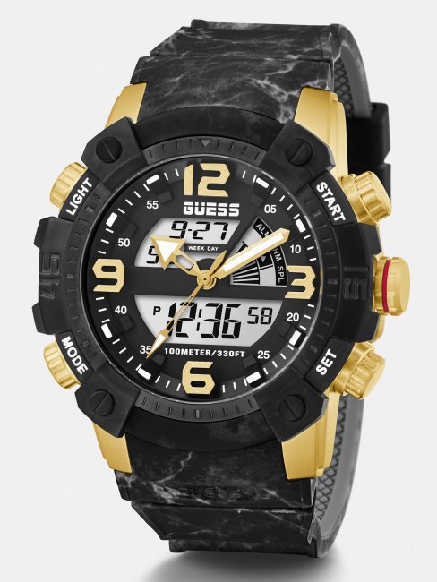 Montre Numérique Guess En Silicone Blanc