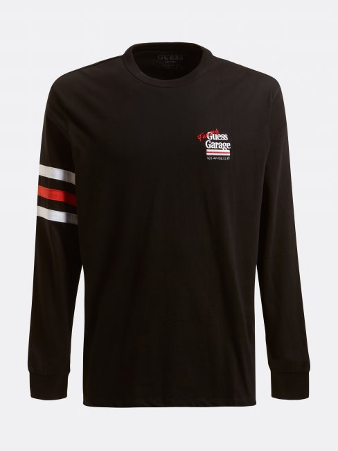 Tee Shirt Guess Noir Manches Longues