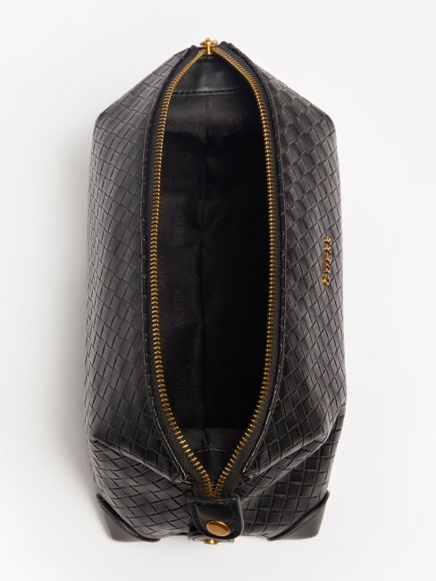 Trousse De Toilette Tressée Noire Devine Soirée