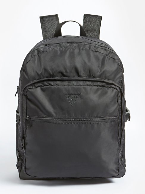 Guess Tech Sac à Dos Essentiel Poche Avant Noir
