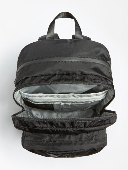 Guess Tech Sac à Dos Essentiel Poche Avant Noir