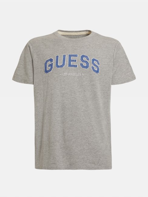 Tee Shirt Gris Logo Devant Guess