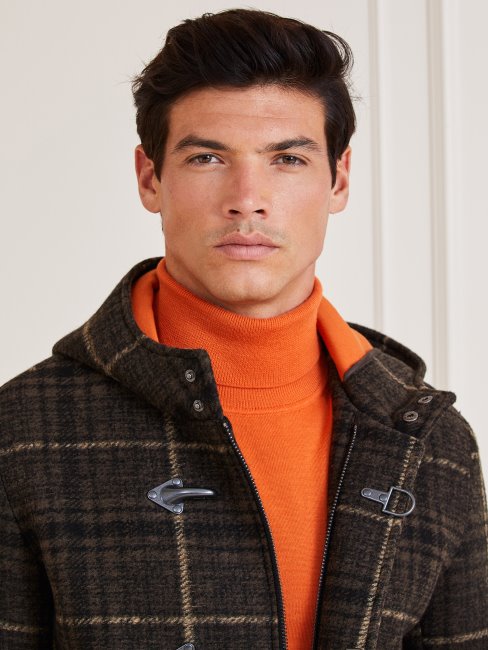 Manteau Montgomery Tartan Marciano Multi Marron